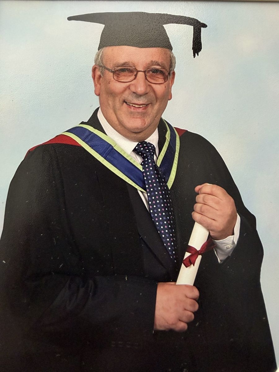 Stephen Newman at his MSc Executive Coaching graduation
