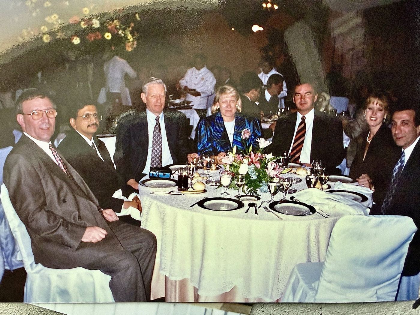 InterSearch board dinner in Madrid, 1995